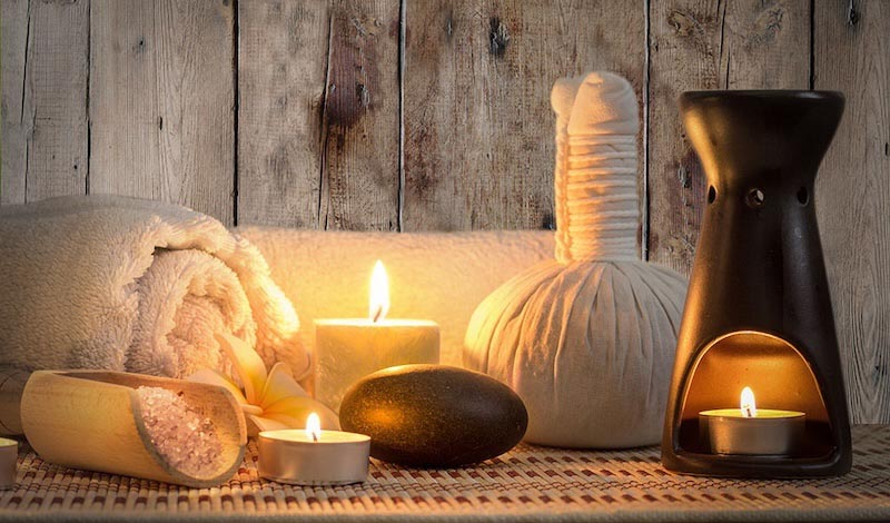 Massage et Brise Thermale wallpaper mural