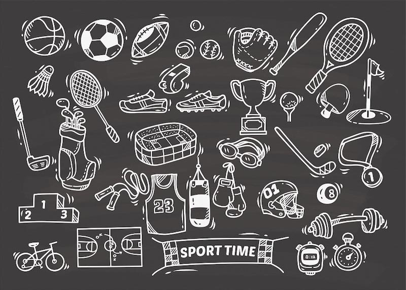 Symphonie sportive wallpaper mural