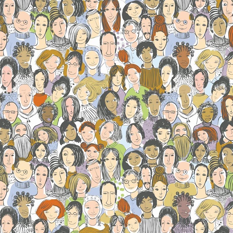 Tous sont Égaux wallpaper mural