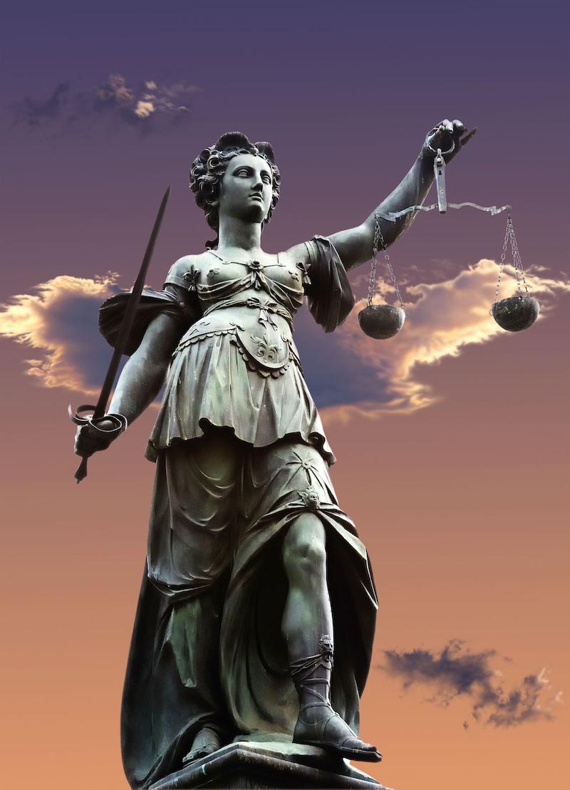 Symbole de la Justice wallpaper mural