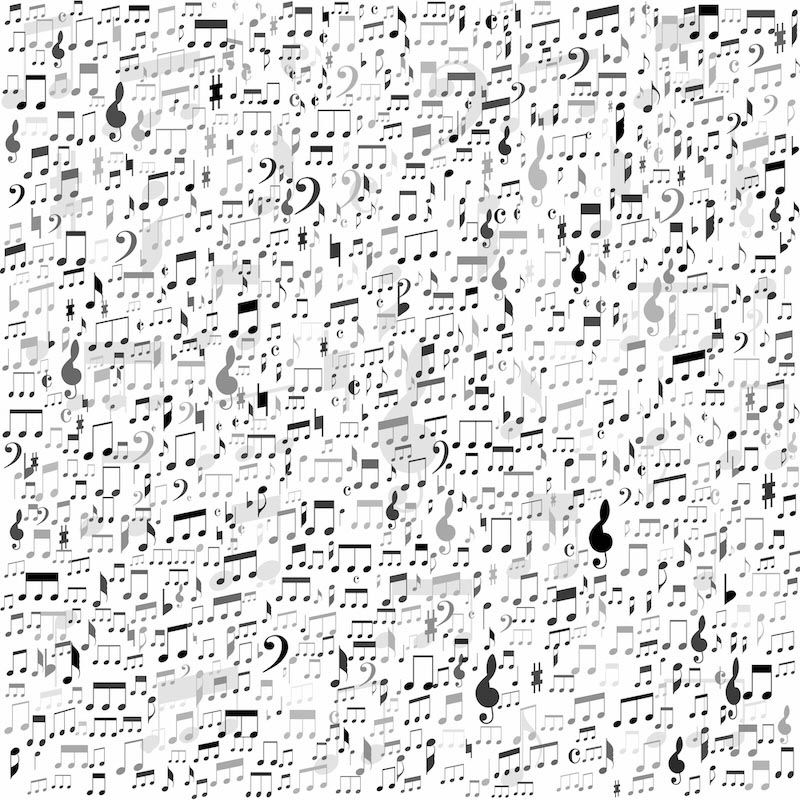 Notes et Termes Musicaux wallpaper mural