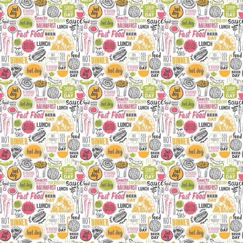 Menu de Restauration Rapide wallpaper mural