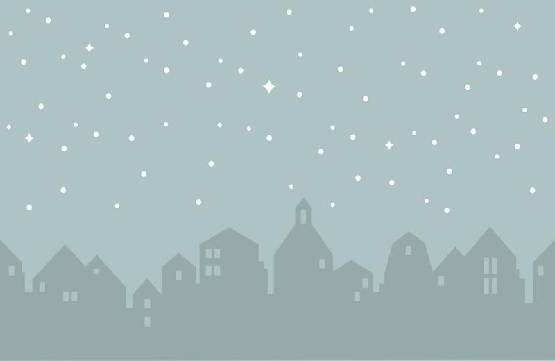 Ville des Étoiles wallpaper mural