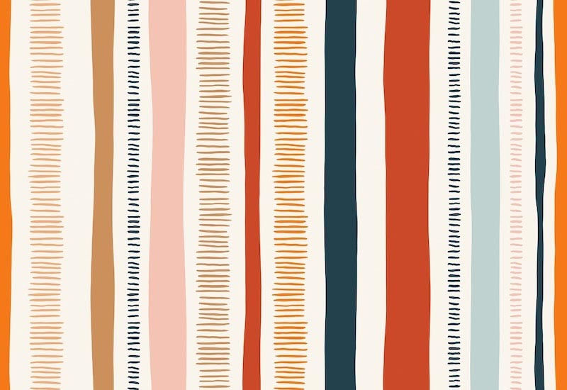 Variation de lignes verticales wallpaper mural