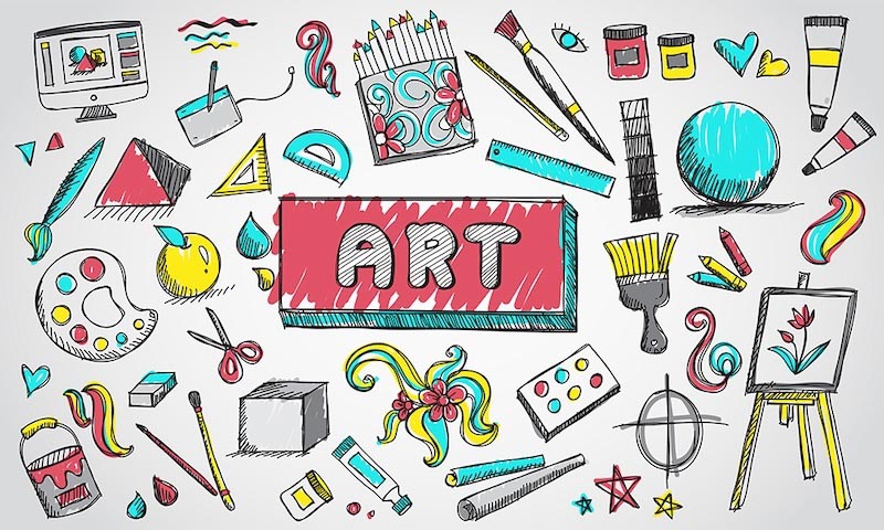 Peinture et Art wallpaper mural