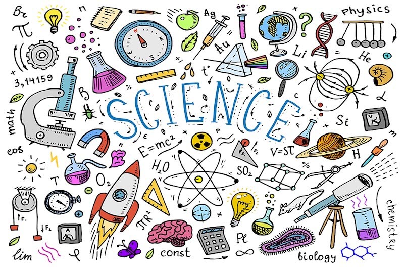 J’aime la Science wallpaper mural
