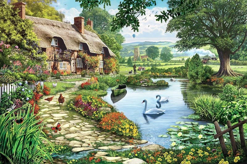 Lac des Cygnes wallpaper mural