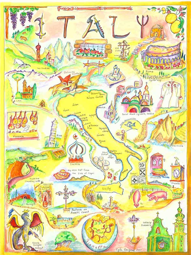 Affaires Italiennes wallpaper mural