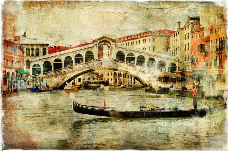 Pont Rialto Vénitien wallpaper mural