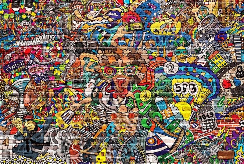 Mur de Graffiti wallpaper mural