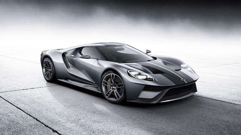 Ford Gt Argentée wallpaper mural