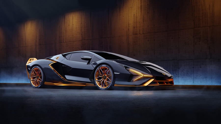 Lamborghini de Luxe wallpaper mural