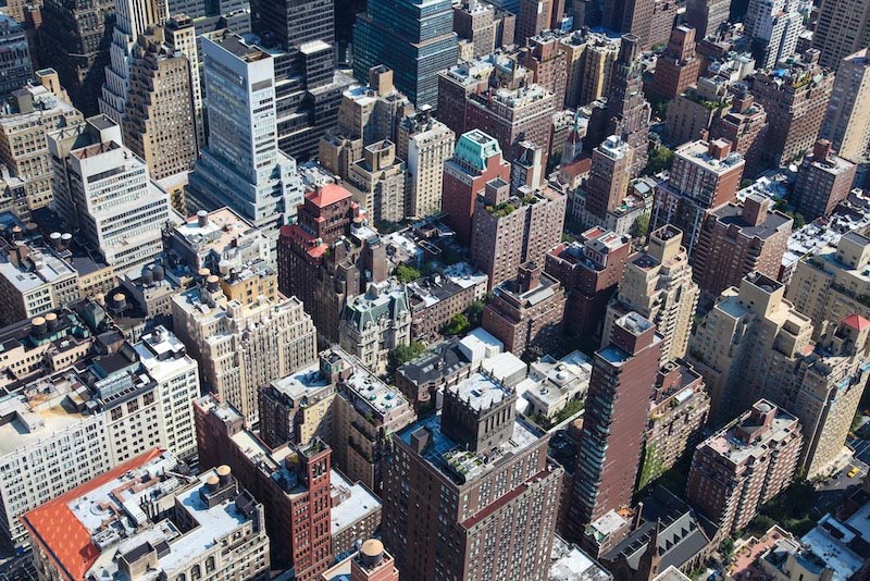 Vue Aérienne de Manhattan wallpaper mural