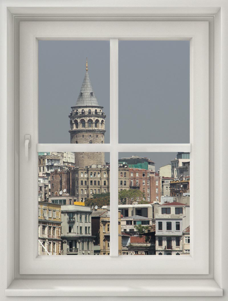 Tour de Galata depuis Ma Maison wallpaper mural