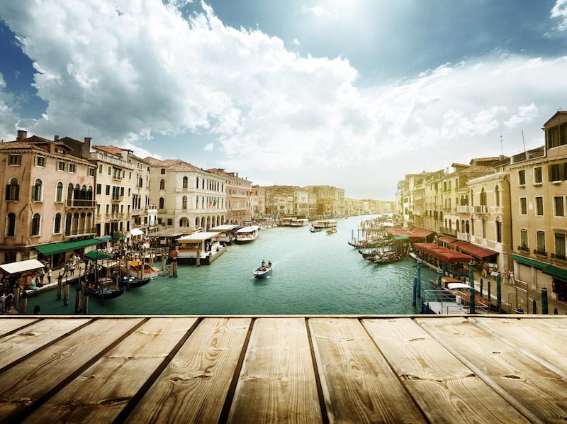 Vue de Venise depuis la Terrasse wallpaper mural