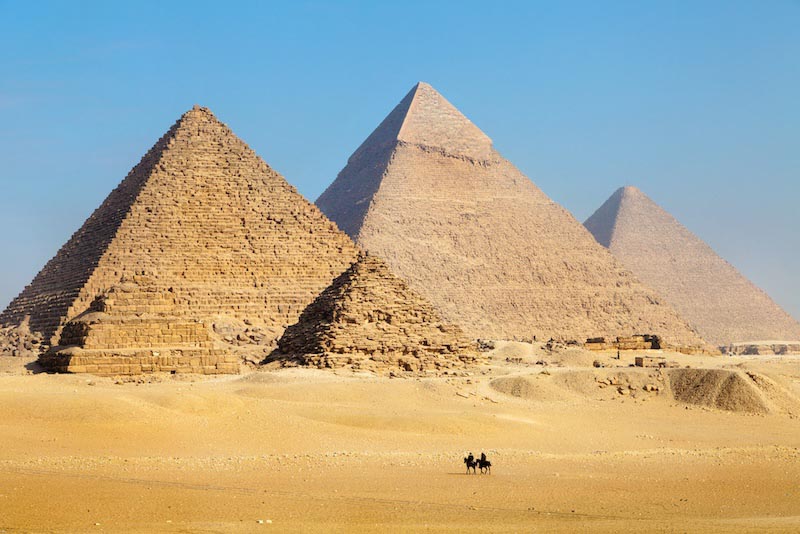3 Pyramides wallpaper mural