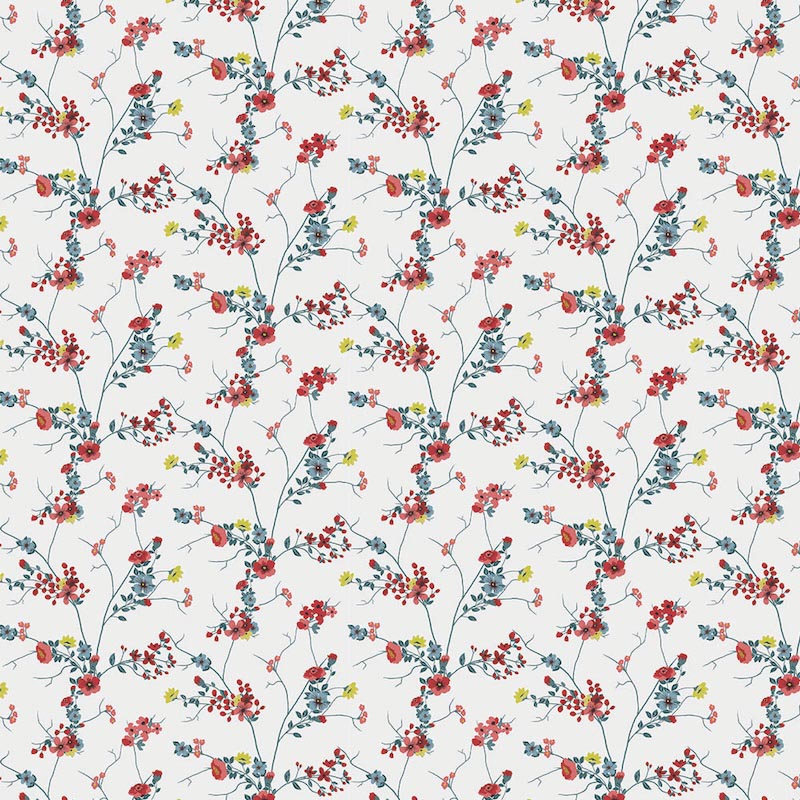 Branches avec Fleurs wallpaper mural