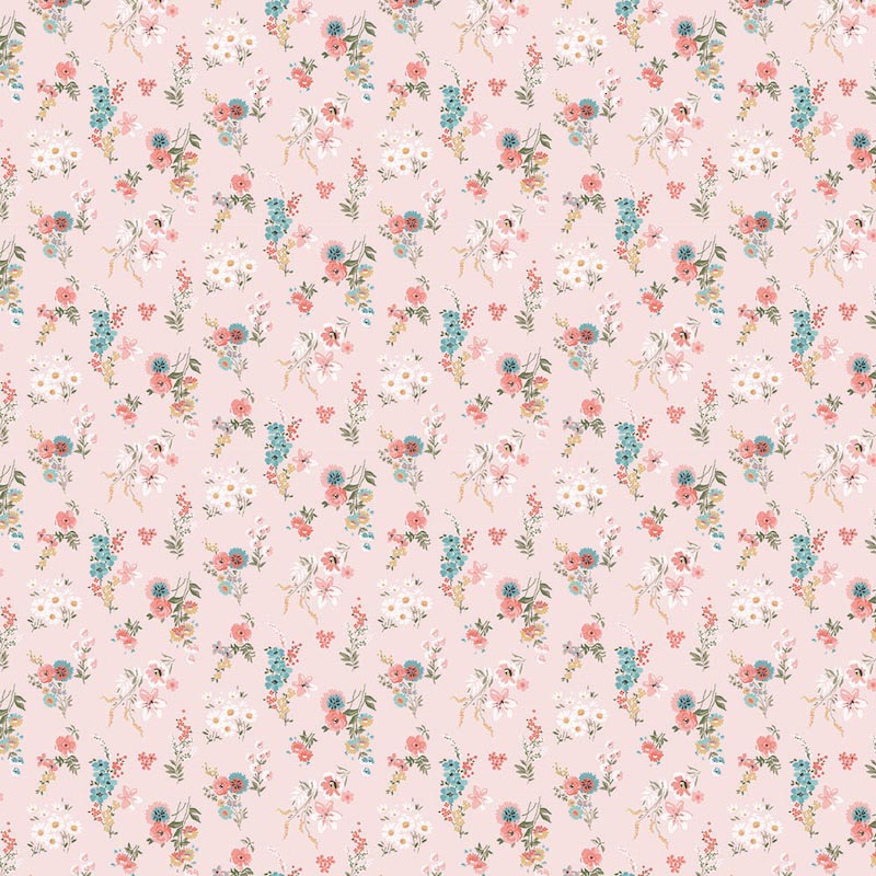 Mur de Fleurs Roses wallpaper mural