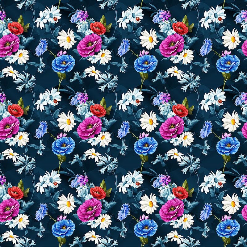Fleurs Épanouies wallpaper mural