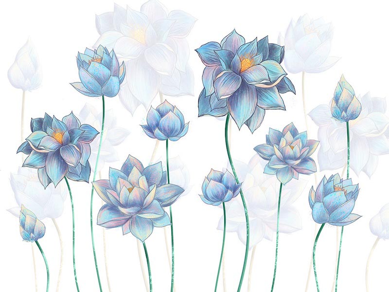 Fleurs pour le Salon wallpaper mural