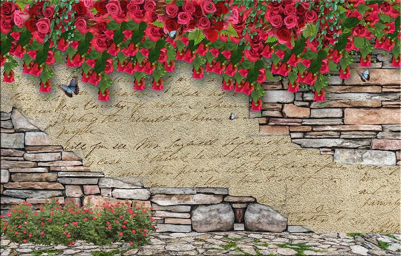 Mur de Fleurs wallpaper mural
