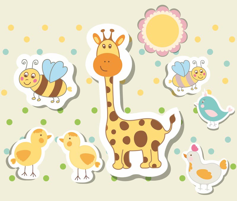Animaux Mignons wallpaper mural