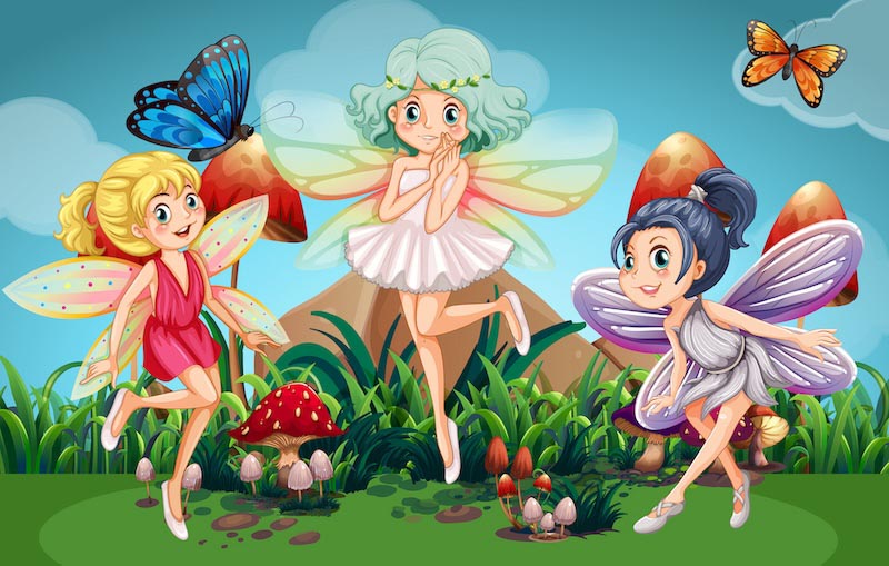 Bonheur de Fée wallpaper mural