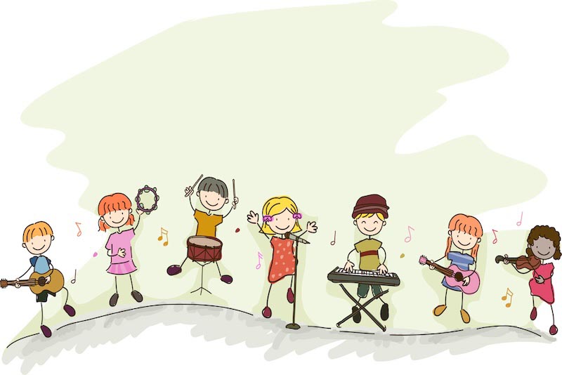 Orchestre des Enfants wallpaper mural