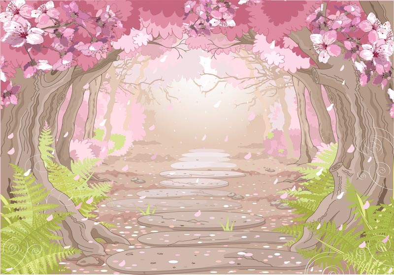 Par Ici wallpaper mural