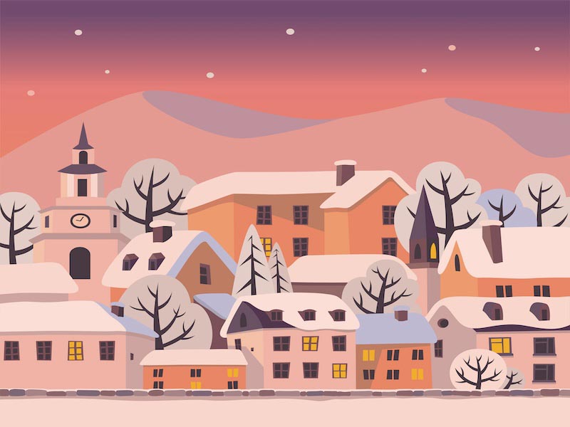 Joli Quartier wallpaper mural