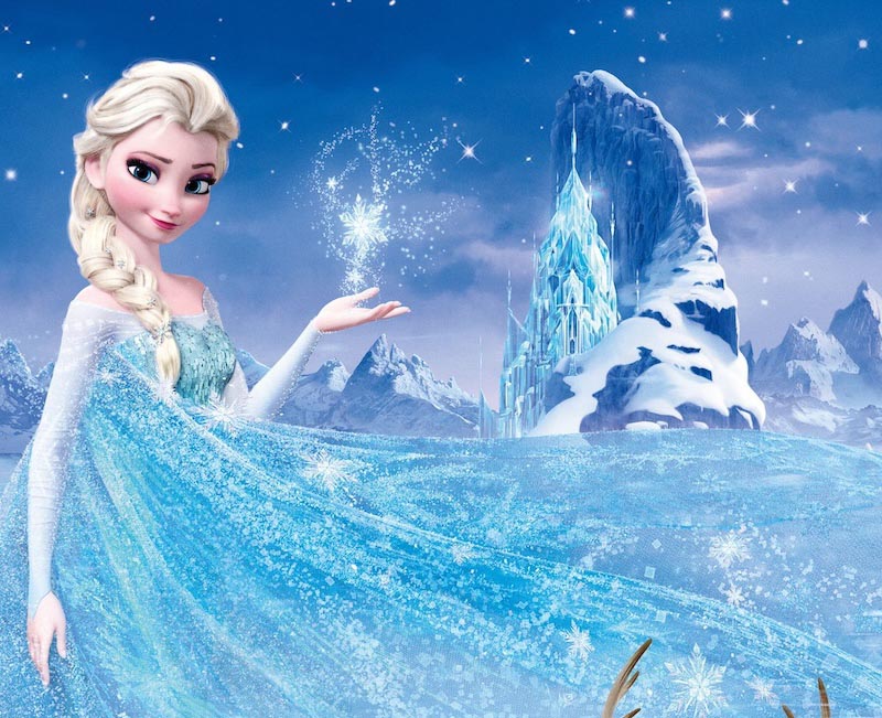 Elsa et le Château de Cristal wallpaper mural