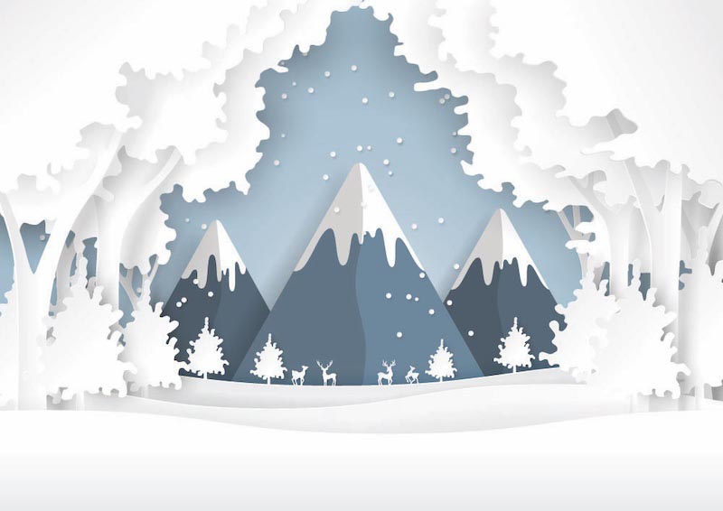 Conte de Neige wallpaper mural