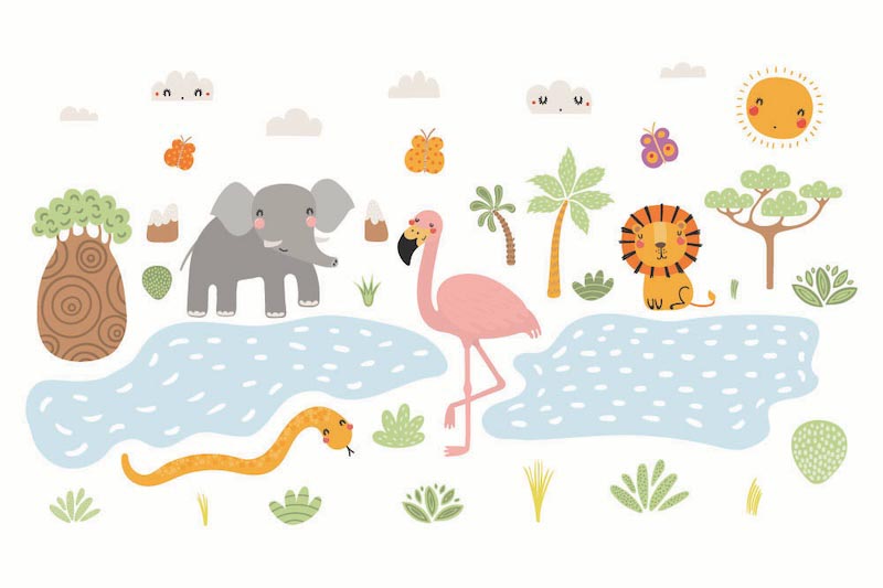 Animaux et Nature wallpaper mural