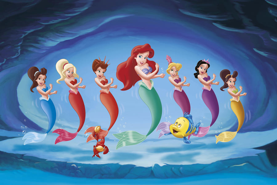 La Petite Sirène wallpaper mural