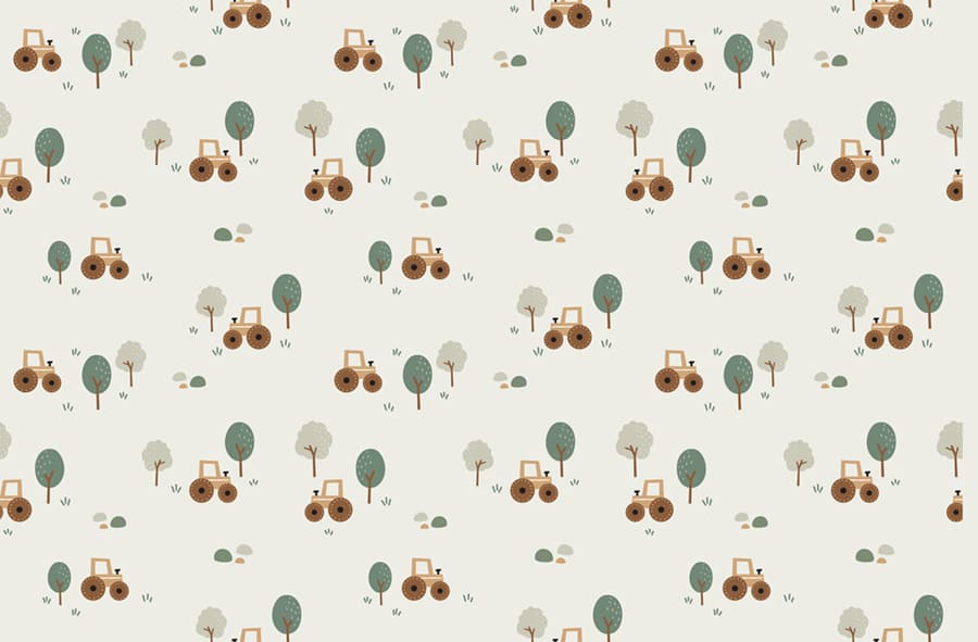 Tracteur Moderne wallpaper mural