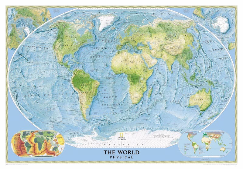 Carte du Monde wallpaper mural
