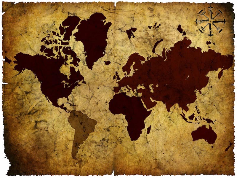Boussole du Monde wallpaper mural