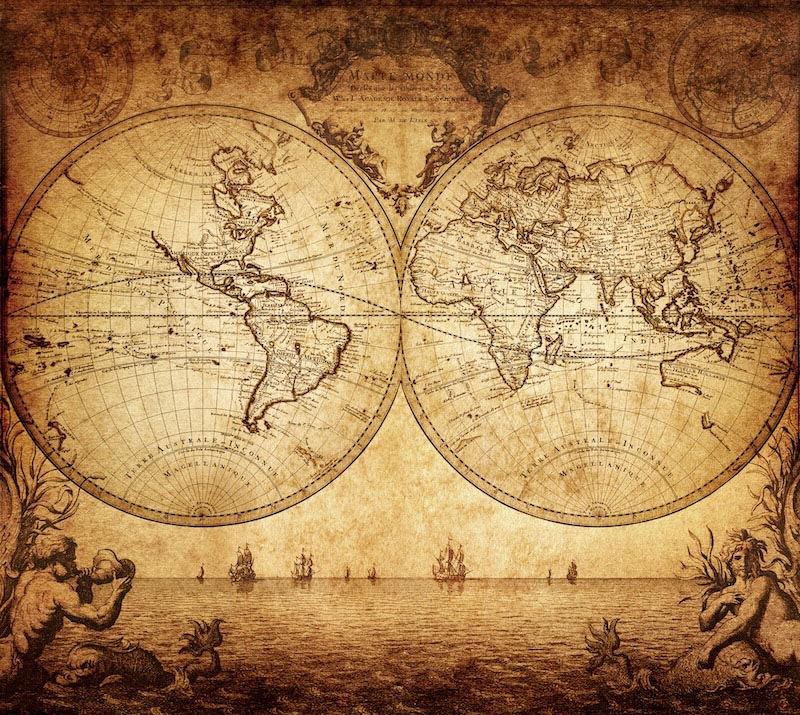 L'État du Monde en 1733 wallpaper mural