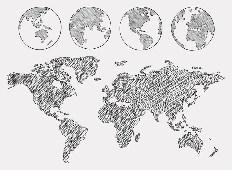 Le Monde Gèle Quatre Fois wallpaper mural