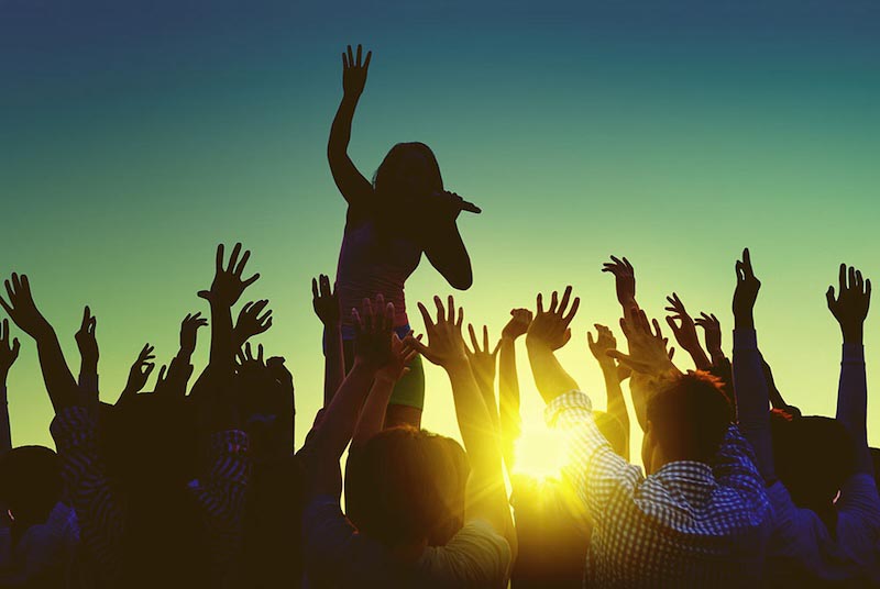 Concert de Rock wallpaper mural
