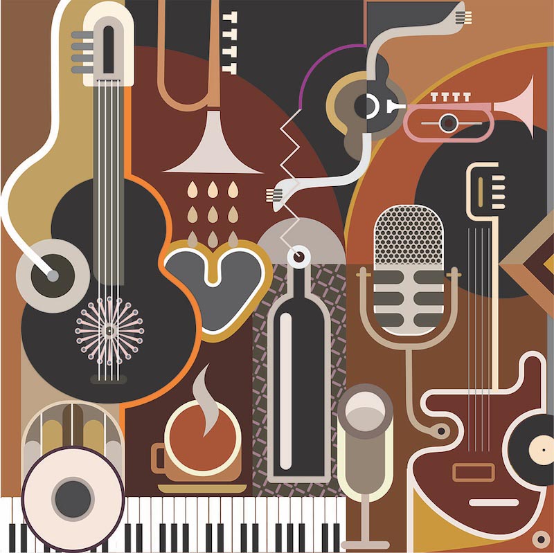 Art et Musique wallpaper mural