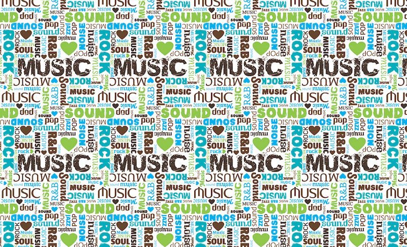 La Musique Partout wallpaper mural