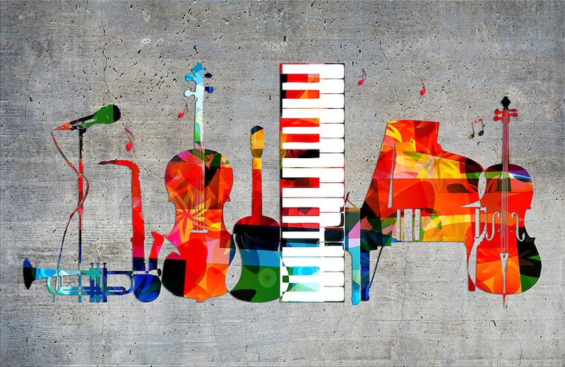 Outils Colorés wallpaper mural