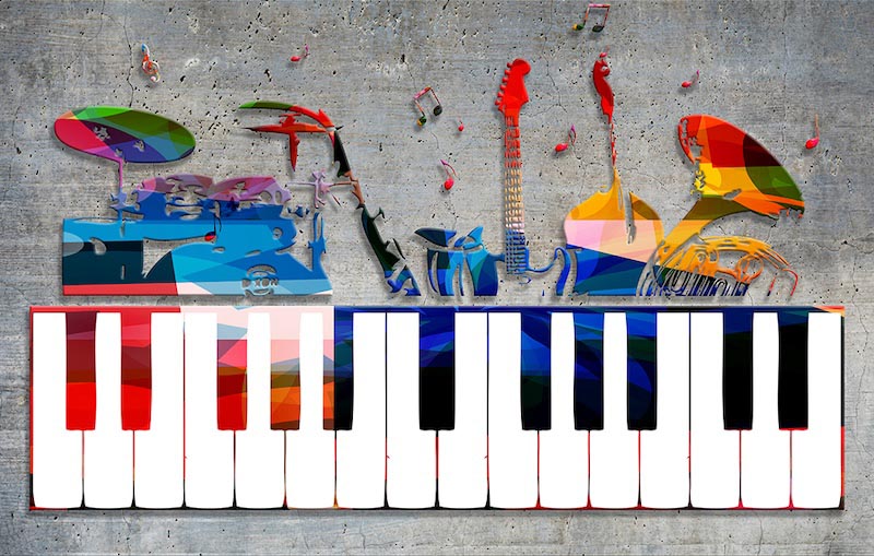 Instruments de Musique wallpaper mural