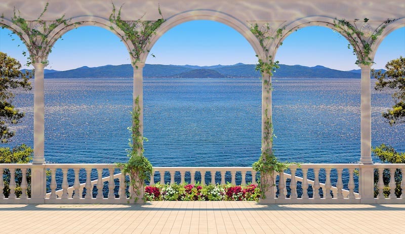 Terrasse wallpaper mural