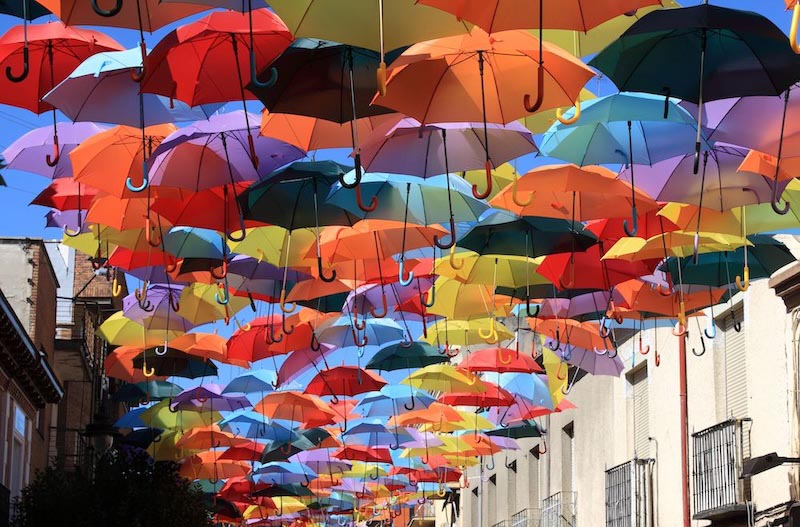 Parapluie de Pluie wallpaper mural