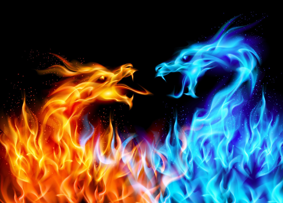 Dragon de Feu wallpaper mural