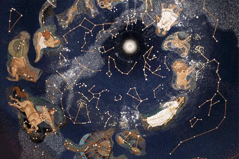 Astrologie et signes du zodiaque wallpaper mural