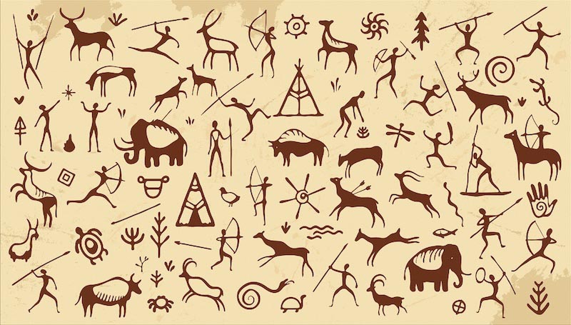Rencontre d'exploration anthropologique wallpaper mural