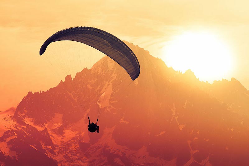 Piste de Parapente wallpaper mural
